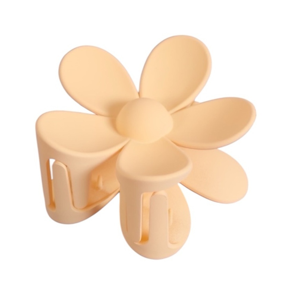 Pastel Daisy Flower Hair Clip | Soft Orange | Floral Claw Clip